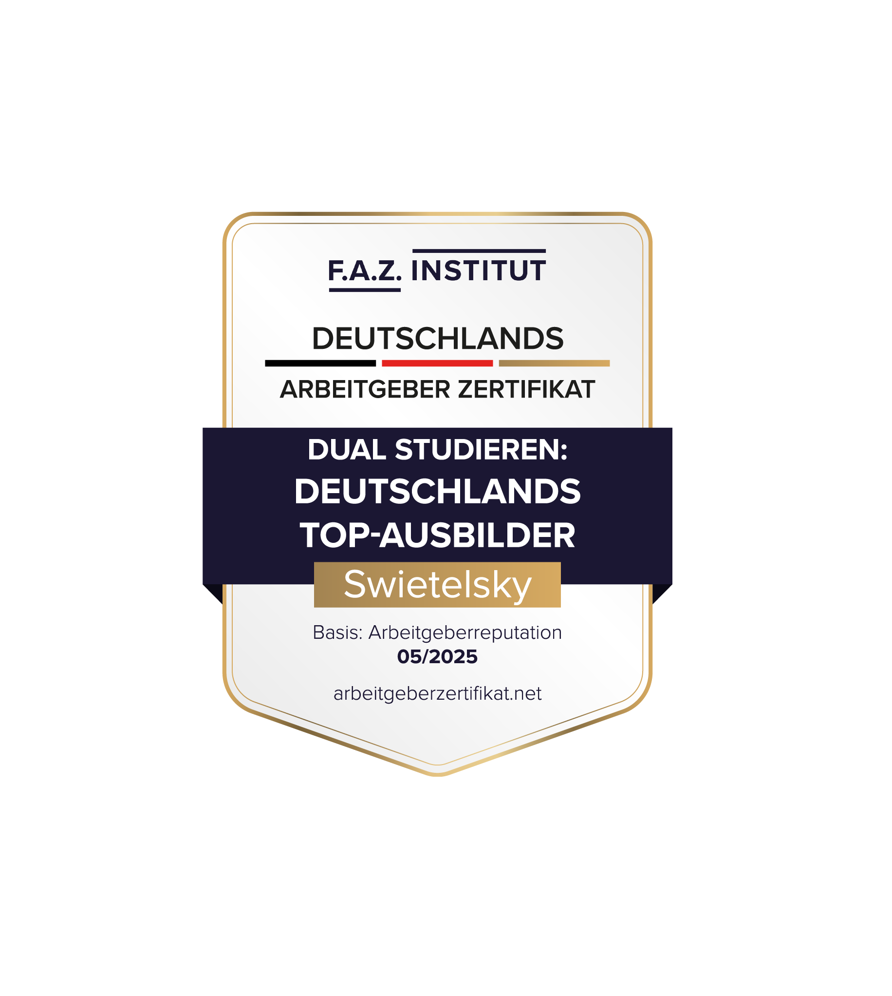 Siegel F.A.Z. Dual Studieren 2025 Swietelsky